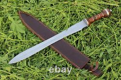 Épée de guerrier dague Gladius romain historique faite sur mesure à lame en acier D2