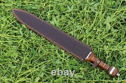 Épée de guerrier dague Gladius romain historique faite sur mesure à lame en acier D2