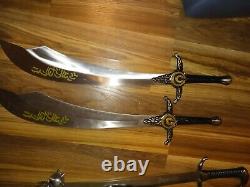 Fantaisie Couteaux Épées Lames, épée des pirates des Caraïbes. Dagues (lot de 3 pièces).