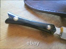 Fine Vintage Custom Whaley Jal, Nm Carbon Steel Gambler/prostitute Dagger Knife