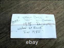 Finest Vintage Custom File-made Steve Bass Boot Dagger / Couteau De Combat Avec Étiquette