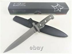 Fox Couteaux Italie Grand Jeu 604 Militaire Full Tang Dagger Couteau De Chasse