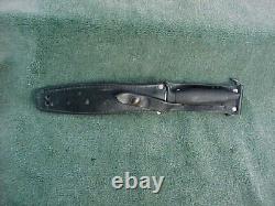 GERBER MK ll Couteau Dague de Combat / Survie à Lame Fixe Années 1980 avec Étui Assorti