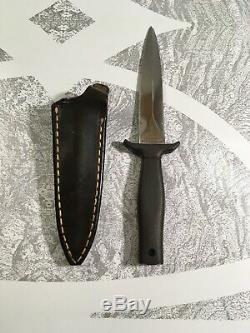 Gerber Boot Couteau Dague Mark 1 Mk1 Bas De Série # 5460 Avec Brown Gaine