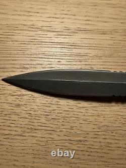 Gerber Mark II Black Fixed Dagger Knife 11agm Avec Gaine Excellent