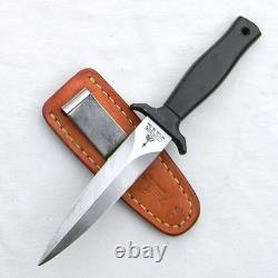 Gerber USA poignard MARK I des années 1980 avec lame de 5 pouces et étui personnalisé Al Polkowski pour transport à la botte