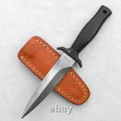 Gerber USA poignard MARK I des années 1980 avec lame de 5 pouces et étui personnalisé Al Polkowski pour transport à la botte