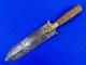 Guerres Indiennes Arm&eacute;e Am&eacute;ricaine Springfield Armory M1880 Couteau Bowie De Terrain Dague De Combat