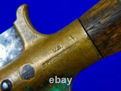 Guerres indiennes Armée américaine Springfield Armory M1880 couteau Bowie de terrain dague de combat