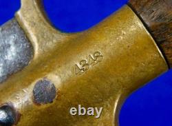 Guerres indiennes Armée américaine Springfield Armory M1880 couteau Bowie de terrain dague de combat