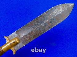 Guerres indiennes Armée américaine Springfield Armory M1880 couteau Bowie de terrain dague de combat
