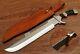 Hunting Custom Handmade D2 Steel Hunting Knife & Sheath Buffalo Horn Handle