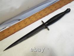 J. Nowill & Sons Sheffield Angleterre Couteau de combat Black Dagger Fairbairn-Sykes