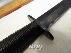 J. Nowill & Sons Sheffield Angleterre Couteau de combat Black Dagger Fairbairn-Sykes