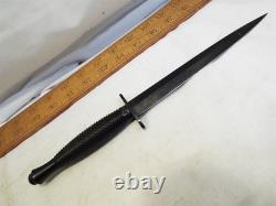 J. Nowill & Sons Sheffield Angleterre Couteau de combat Black Dagger Fairbairn-Sykes
