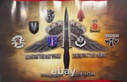 LAMES SPARTAN FDE LES GEORGE V-14 DAGUE, ÉTAT NEUF, DANS SA BOÎTE, AVEC GOUFFRES (725)