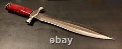Lames de Badass faites à la main en acier D2 Couteau de combat/court épée Poignée en résine- BA445