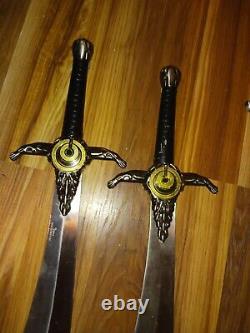 Lames de couteau fantasy, épées de pirates des Caraïbes. Dagues (lot de 3 pièces.)