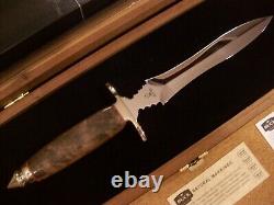 Limited Edition Buck Couteau Personnalisé 981 Dagger # 032/200 Mint Gem Beauté