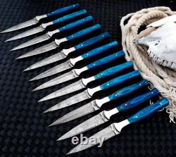 Lot De 50 8 Pouces Handmade Damascus Couteau De Poignard À Deux Bords