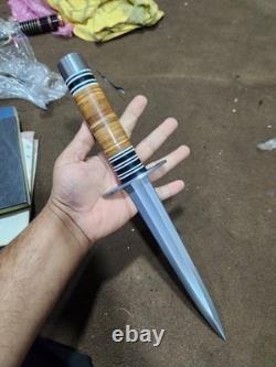 Lot de 10 dagues et couteaux en acier au carbone en cuir, premium faits à la main, sans tarif aux États-Unis