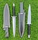 Lot De 2 Couteaux Poignards Militaires D2 Sykes Fairbairn à Double Tranchant Faits Main
