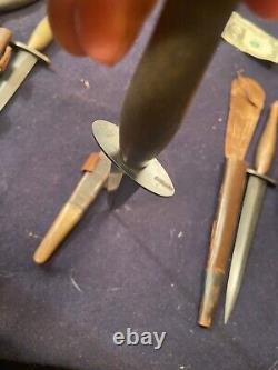 Lot de 6 couteaux de combat originaux WW2 Wilkinson SAS Fairbairn Sykes SOS FS Fighting Knife Dagger