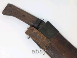 Machette militaire antique espagnole grande avec fourreau