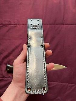 Menthe? Vintage Al Mar 3004 Seki Japon Couteau De Combat/dagger Avec Gaine. Gravé