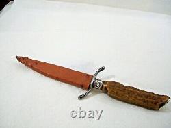 Minty Antique Vintage Ignaz Rosler Boot Allemand Knife Dagger 5 Po. Lame