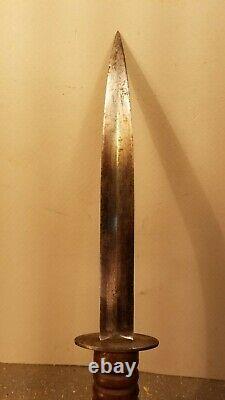 Néerlandais Pays-bas Ww2 Ww2 Wwii Dagger Fighting Knife With Sheath