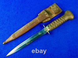 Néerlandais Pays-bas Wwii Ww2 Fighting Knife Dagger With Sheath