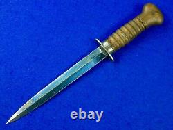 Néerlandais Pays-bas Wwii Ww2 Fighting Knife Dagger With Sheath