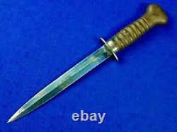 Néerlandais Pays-bas Wwii Ww2 Fighting Knife Dagger With Sheath