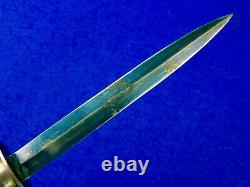 Néerlandais Pays-bas Wwii Ww2 Fighting Knife Dagger With Sheath