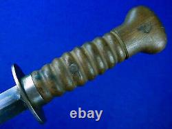 Néerlandais Pays-bas Wwii Ww2 Fighting Knife Dagger With Sheath