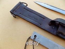 Nommé Vietnam Era Gerber Mark 2 Mk II Fighting Knife Dagger Fait En 1968