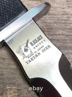 Nos Vintage Blackjack Tartan Dirk Bj-150 Couteau À Lame Fixe Avec Gaine