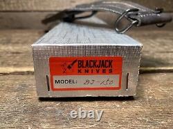 Nos Vintage Blackjack Tartan Dirk Bj-150 Couteau À Lame Fixe Avec Gaine