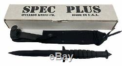 Nouveau Ontario Spec Plus Sp3-95 M-7 Bayonet Double Tranchant Couteau Dague Gaine Nos
