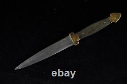 Old Wwi Wwii Ottoman Couteau Impérial Turc Dagger 19 Century Trench Art Combat