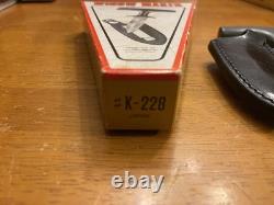 PARKER JAPAN K-228 Dague Widow Maker Cuir VINTAGE COUTEAUX