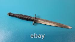 Poignard couteau vintage Fairbairn Sykes F-S troisième modèle Sheffield Angleterre TR1224