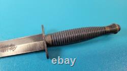 Poignard couteau vintage Fairbairn Sykes F-S troisième modèle Sheffield Angleterre TR1224