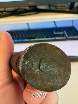 Poignard de combat militaire américain M3 UTICA de la Seconde Guerre mondiale, couteau de tranchée avec marquage « bombe enflammée »