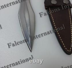 Poignard tactique sur mesure en acier au carbone fait main avec lame fixe et étui de chasse
