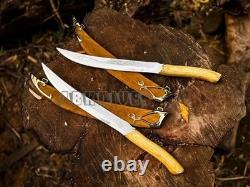 Poignards faits main Legolas, couteaux de combat, épées jumelles de style elfe en acier inoxydable