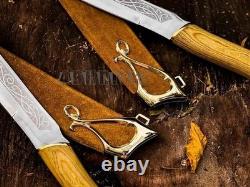 Poignards faits main Legolas, couteaux de combat, épées jumelles de style elfe en acier inoxydable