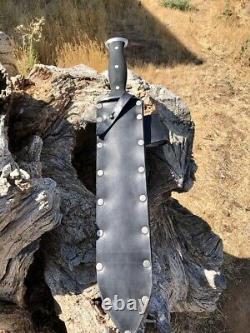 Poignée Micarta Custom Handmade D2 Steel Hunting Survival Dagger Knife Avec Gaine