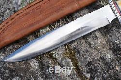 R. J. Cook Personnalisé Forgée Main Fighting Couteau Grand Bowie Dagger C. 1970